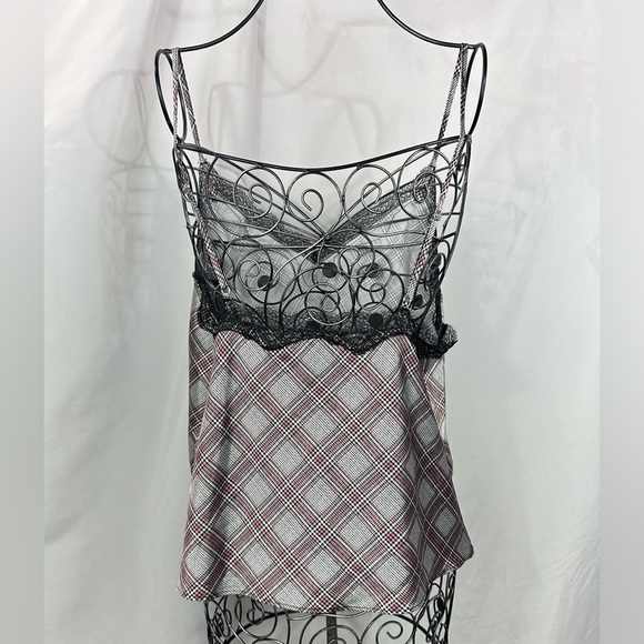 Victoria's Secret silky plaid cami size L - Picture 2 of 9